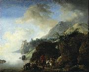 Philips Wouwerman, Travelers Awaiting a Ferry